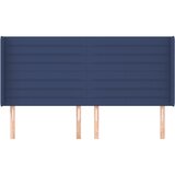  Uzglavlje s ušima plavo 163x16x118/128 cm od tkanine | Eponuda.com