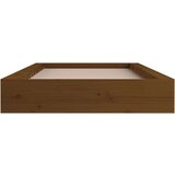  Posteljni okvir medeno rjav 75x190 cm 2FT6 trden les, (20736630) | Shoptok.si