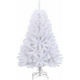  Umjetno božićno drvce s nogom Bijela 150 cm PVC i čelik | shoptok.hr