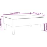  Tabure svjetlosivi 77x55x31 cm od tkanine | shoptok.hr