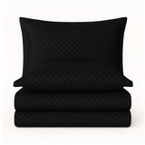Mila Home Luxury Crna posteljina za krevet za jednu osobu od renforce pamuka 140x200 cm Checkered – Cijene