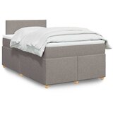  Krevet s oprugama i madracem smeđesivi 120 x 190 cm od tkanine | shoptok.hr