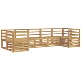 Set vanjskih sofa 7 pcs Bijela 304 x 126,5 x 73 cm | shoptok.hr