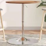  Barski stol svjetlosmeđi Ø 60 x 89 5 cm od masivne hrastovine