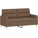  2-dijelni set sofa s jastucima smeđi od tkanine | shoptok.hr