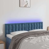  LED posteljno vzglavje temno modro 144x5x78/88 cm žamet, (20932121) Cene