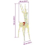 vidaXL 3D irvas Topla bijela 128 cm PET | shoptok.hr