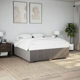 Furnova Posteljni okvir brez vzmetnice taupe 200x200 cm blago, (21941198) | Shoptok.si