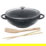 Kuchenprofi Vok Provence 37cm litoželezni+stekleni pokrov+dodatki, (20456065) | Shoptok.si