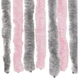  Zastor protiv muha srebrnosivi i ružičasti 100 x 220 cm šenil | shoptok.hr