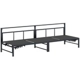  Ležaljka Crna 200 x 62 x 59 5 cm Tekstilen - bez jastučića | shoptok.hr