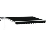  Ručni okvir tende s LED-ima Crna i bijela 3,5 x 2,5 m | shoptok.hr