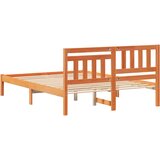  Krevetna konstrukcija s uzglavljem Vosak smeđa 120 x 200 cm | shoptok.hr