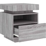  Noćni ormarići s LED svjetlima 2 kom boja hrasta 40x39x48,5 cm | Eponuda.com