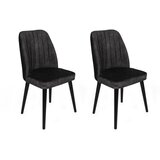 Hanah home Set od 2 trpezarijske stolice crne boje | Eponuda.ba