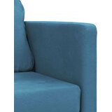  Kauč na razvlačenje 2-u-1 plavi 122x204x55 cm baršunasti | shoptok.hr