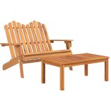 vidaXL 5-dijelna vrtna garnitura Adirondack od masivnog drva bagrema | shoptok.hr