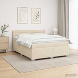  s box springom, madracem i LED-om Krem 140 x 200 cm | shoptok.hr