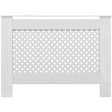  Pokrov za radiatorje 2 kosa bel 112x19x81,5 cm mediapan | Shoptok.si