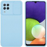  ohišje, združljiv s samsungom v bonbon light blue - zaščitni pokrov iz fleksibilnega silikona tpu in z zaščito pred kamero, (20599098) | Shoptok.si