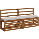  Jastučići za klupe - 2 dijela VUGHT 2 pcs 100% poliester Bijela | shoptok.hr