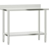  Kuhinjski radni stol 110 x 55 x 93 cm od nehrđajućeg čelika | Eponuda.com