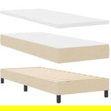 Box spring krevet s madracem Krema 80 x 200 cm tkanina | shoptok.hr
