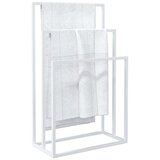  Samostojeći stalak za ručnike bijeli 48 x 24 x 79 cm željezni | shoptok.hr
