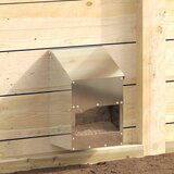 vidaXL Hranilnik za piščance srebrna 21 x 16 x 33 cm Cinkana jeklena | Shoptok.si