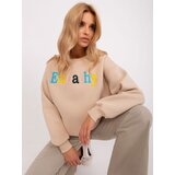 Wow Donna Sweatshirt-EM-BL-617-12.04-beige | Shoptok.si