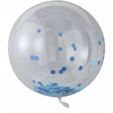 Ginger Ray® veliki baloni s konfeti blue