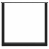  Noge za blagovaonski stol U-oblik 2 kom Crne 90 x (72-73) cm Čelik | shoptok.hr