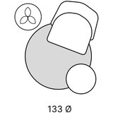 Universal Svijetlo sivi okrugao tepih ø 130 cm Norge – | shoptok.hr