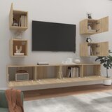  6-dijelni set TV ormarića boja hrasta sonome konstruirano drvo | shoptok.hr