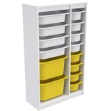 Hanah home višenamenske police montana xs 2D4N8U white yellow | ePonuda.com