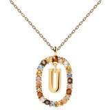  Ženska pd paola letter u zlatna ogrlica sa pozlatom 18k ( co01-280-u ) Cene