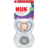 Nuk tolažilna duda - silikon Perfect Match Air Night 18-36 m, 2 kos | Shoptok.si