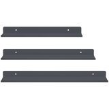  Lebdeća polica Zidne 3 pcs Antracit 40 x 9 x 2,5 cm Čelik | Eponuda.com