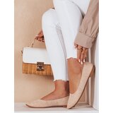DStreet Baleriny damskie na płaskim obcasie GLAMINO białe | Shoptok.si