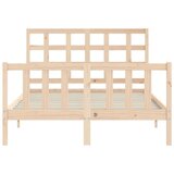  Kreveta s uzglavljem 120 x 200 cm od masivnog drva | shoptok.hr