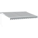 Tenda na uvlačenje antracit-bijela 3,5x2,5 m tkanina i aluminij | Eponuda.com