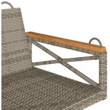  Klupa za ljuljanje siva 109 x 62 x 40 cm od poliratana | shoptok.hr