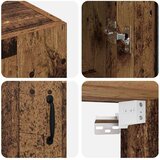  Ormarčići montirani na zid 2 pcs Staro drvo 69.5 x 34 x 90 cm | shoptok.hr