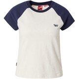 Superdry Majica 'Essential' ecru / mornarska | Shoptok.si