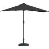 vidaXL Vrtni dežnik Antracitna 294 x 150 x 223 cm blago | Shoptok.si