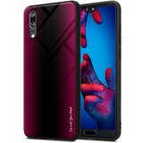  Ohišje, združljiv s Huawei - Stripe Optics v Crimson Pink - Zaščitni pokrov iz silikona TPU in hrbta iz kaljenega stekla, (20576243) | Shoptok.si