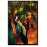  Slika - August Macke – Sunny Path 60x90 U crnom drvenom okviru | shoptok.hr