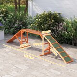  Rampa za pse Agility staza s preprekama protuklizna otporna na vremenske uvjete drvena 335 x 55 x 60 cm narančasta | shoptok.hr