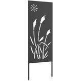  Privatnost u vrtu Crna 50 x 140 cm Hladno valjana čelična | shoptok.hr
