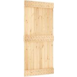  Drsna vrata s kompletom vodil 95x210 cm trdna borovina, (20998584) | Shoptok.si